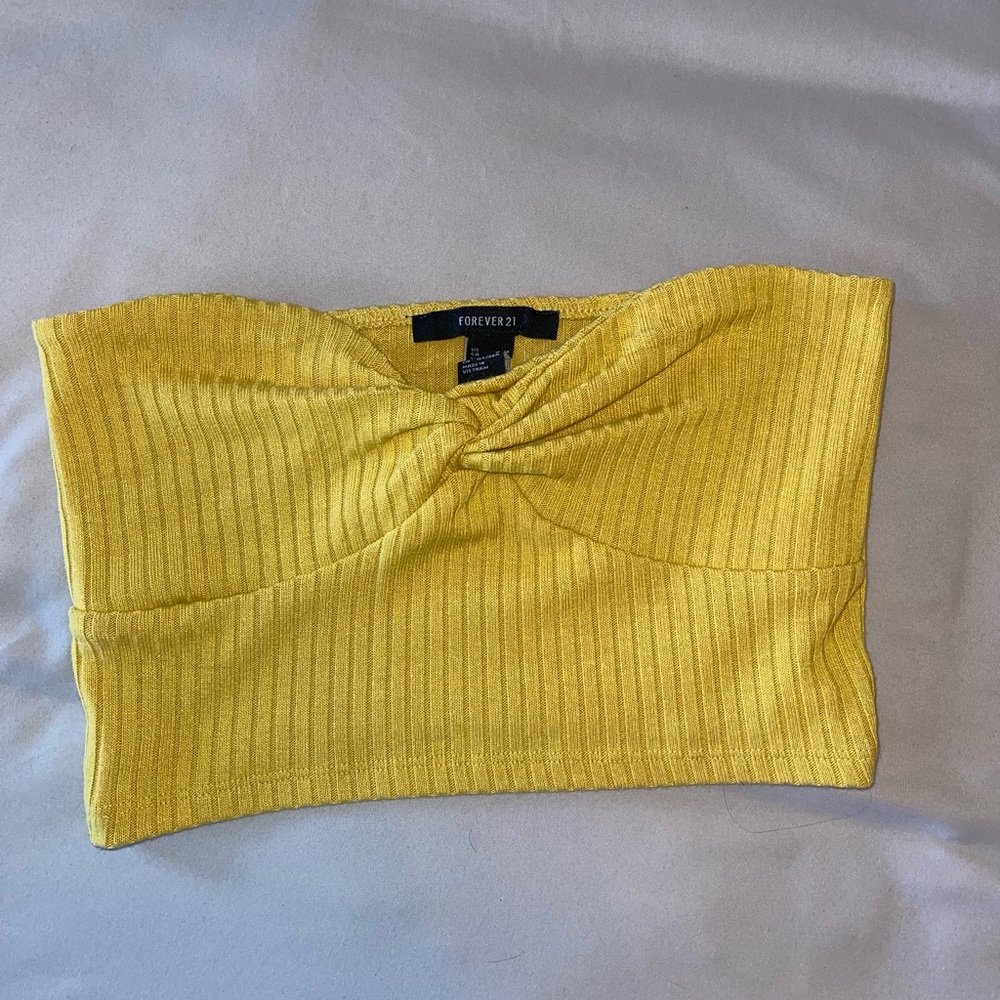 COPY - Yellow Knot-Tie Tube Top